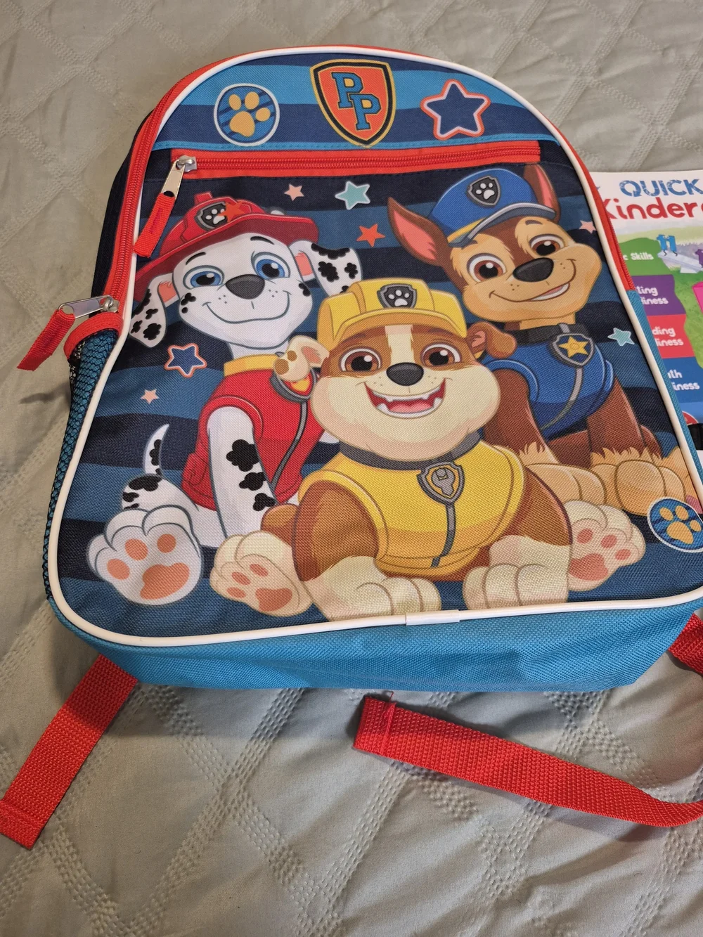 Paw Patrol Blue Kids Backpack with School Supplies